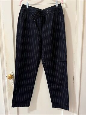 Liz Claiborne Women’s Navy Pinstripe Dress Pants, Size 12